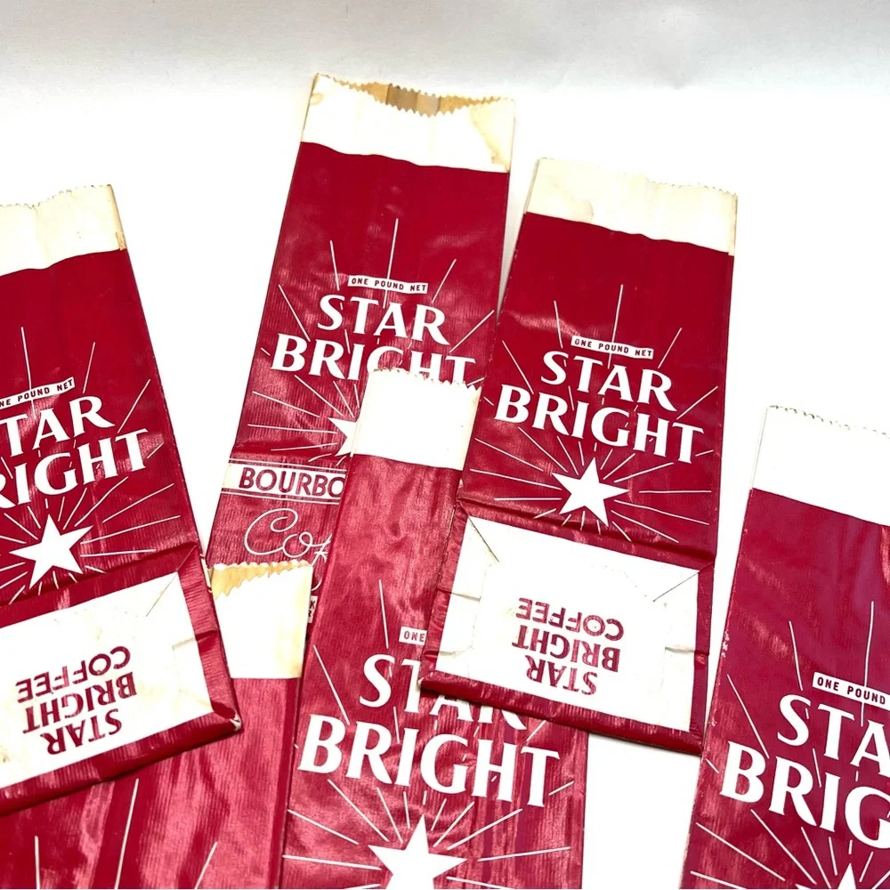6 Vintage Coffee Bags